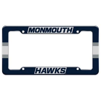Monmouth University Hawks Stripes License Plate Tag Frame