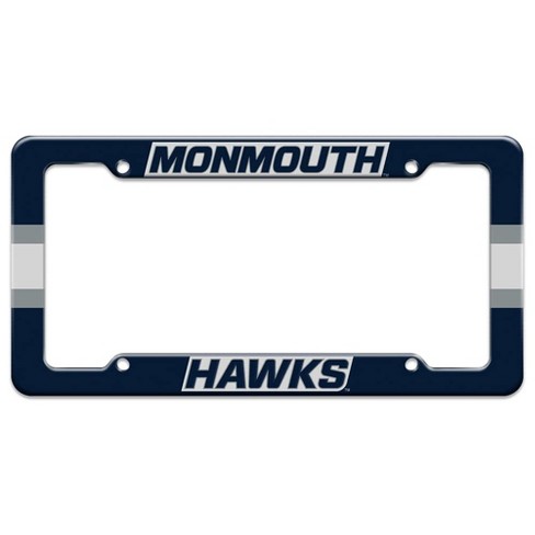 Monmouth University Hawks Stripes License Plate Tag Frame - image 1 of 4