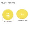 Unique Bargains Resin Snap Fastener Round Flat 4-Hole Sewing Buttons 10 Pcs - 2 of 4
