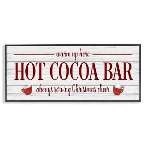 Stupell Industries Hot Cocoa Bar Winter Beverage, 24" x 10" - 1 of 4