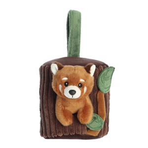 Aurora Small Red Panda Hideouts Enchanting Stuffed Animal Brown 5.5" - 1 of 4