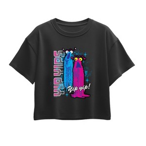 Girls' - Sesame Street - Yip Yips Short Sleeve Boxy Graphic T-Shirt - 1 of 3