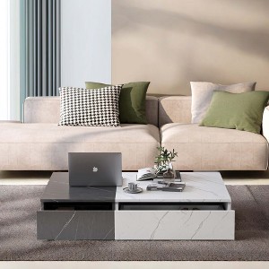 NicBex Modern Rectangle Coffee Table with 2 Storage Drawers for Living Room and Office - 1 of 4