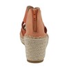 GC Shoes Tia Elastic Cross Strap Espadrille Wedge Sandals - 3 of 4