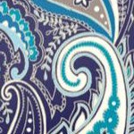 navy paisley