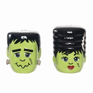 Gallerie II Frank Monster & Bride Halloween Salt & Pepper Shaker Set of 2 - 1 of 4