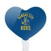 University of Missouri - Kansas City Kangaroos Logo Heart Love Cupcake Picks Toppers Decoration Set of 6 - 2 of 4