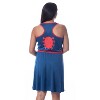 Marvel Women's Spiderman Pajamas Costume Nightgown Sleep Pajama Dress Multicolored - 2 of 4