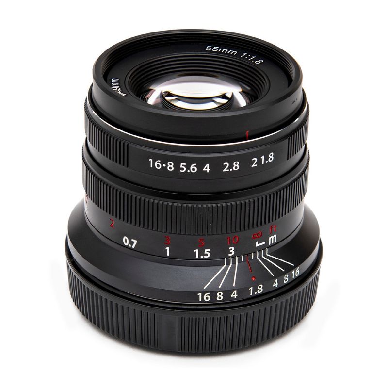 Koah Artisans 55mm f/1.8 Large Aperture Manual Focus Lens for Sony E (Black), 3 of 4