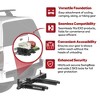 Yakima EXO SwingBase 2 Inch Hitch Base Rack Storage System Bundled with EXO DoubleUp 2 Bike Capacity for EXO SwingBase or EXO TopShelf, Black - 3 of 4