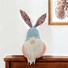 HomeRoots 16" Blue And Pink Fabric Boho Bunny Ears Gnome - 2 of 4