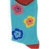 Novelty Socks 11.0" Flowers Socks Blue Unisex  Floral Enesco  -  Socks - image 3 of 3