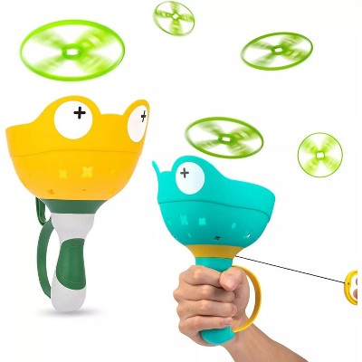 Kitcheniva Kids Outdoor Fun Flying Disc Launcher Toy 2 Pcs