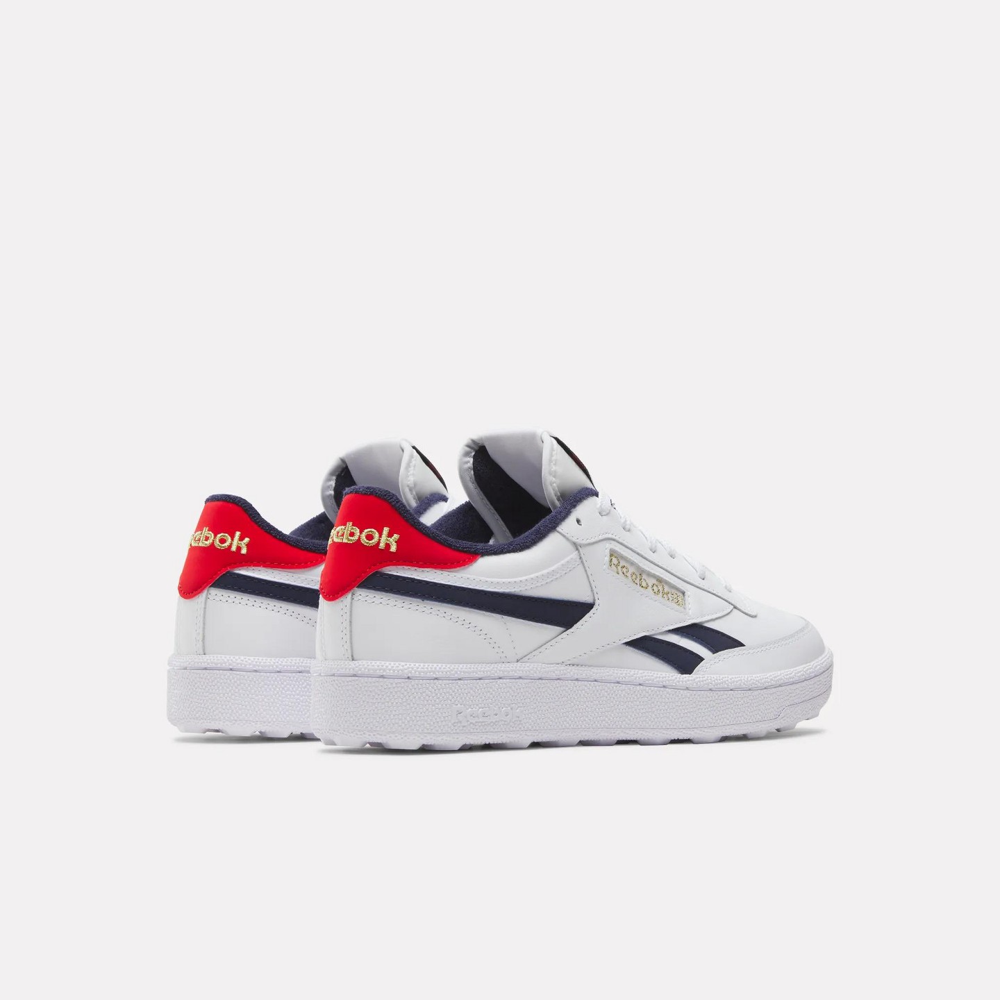 Мужские кроссовки Reebok Club C Revenge Golf Shoes Size 13 Ftwr White/Navy/Red, цвет: Белый — фото 3