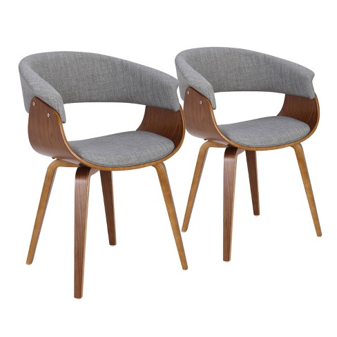 Set of 2 Fabrico Mid-Century Modern Dining/Accent Chair - Lumisource - image 1 of 4