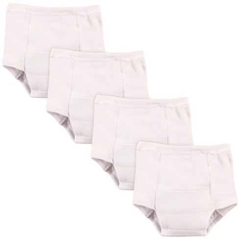 Unisex 3-Pack Organic Cotton White Training Pants Gerber Baby Size 2T