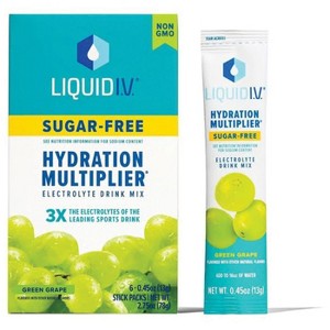 Liquid IV Sugar-Free Hydration Multiplier Electrolyte Drink Mix Lemon Lime 6 Ct - 1 of 4