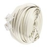 Unique Bargains 15M 49ft RJ11 6P4C Telephone Extension Cable Connector Grey White - 3 of 4