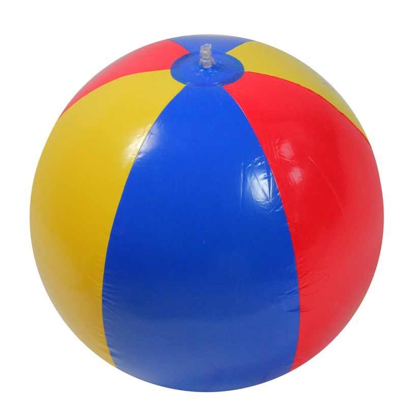Swimline 24" Inflatable Classic Swimming Pool Beach Ball Toy - Vibrantly Colored, 1 of 3