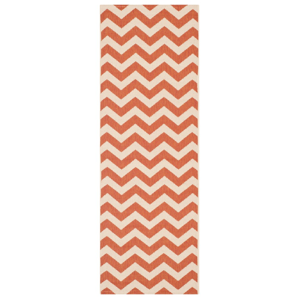  Rectangle Darcy Outdoor Patio Rug Terracotta/Beige