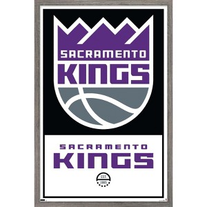 Trends International NBA Sacramento Kings - Logo 21 Framed Wall Poster Prints - 1 of 4