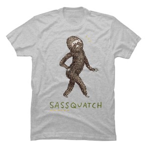 Men's Design By Humans Sassquatch By SophieCorrigan T-Shirt - 1 of 4
