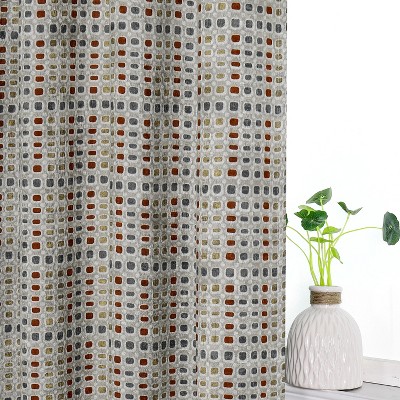 Neutral Chenille Light Filtering Grommet Top Curtains