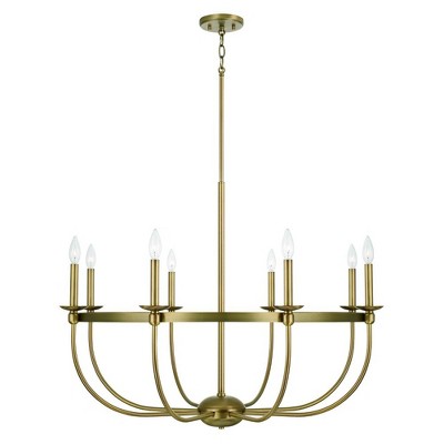 Capital Lighting Rylann 8 - Light Chandelier in  Aged Brass