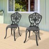 Ergonomically Designed Outdoor Chairs - Rustproof and Durable, Ideal for Patio and Garden (Set of 2) - 2 of 4