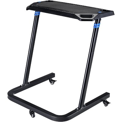 Sportneer Adjustable Bike Desk - Rolling Laptop Cart for Stationary Bike or Trainer - Exercise While Working or Watching TV - Standing Desk