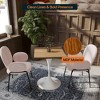 LeisureMod Verve 24" Sqaure Dining Table - Modern MDF Top with White Pedestal Base Accent Cafe Table for Kitchen, Home, and Cafes - 3 of 4