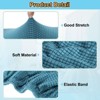 Unique Bargains Washable Stretch Soft Dining Chair Cushion Covers 4 Pcs - 3 of 4