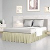 PiccoCasa Polyester Ruffled Durable Solid Bed Skirt with 16" Drop 1 Pc - 2 of 4