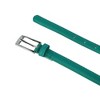 CTM Women's Skinny 3/4 Inch Leather Dress Belt - 2 of 4
