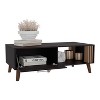 Vynxaria 47" Coffee Table - Stylish Storage with Pull-Down Cabinet & Open Shelf - 2 of 4