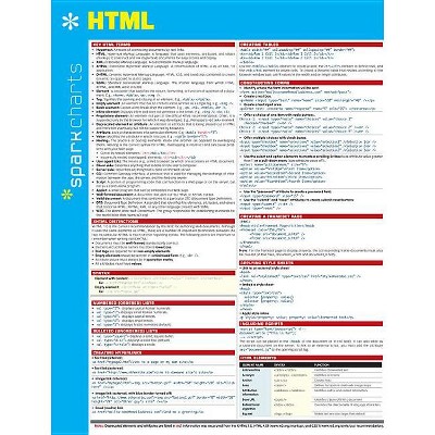 Html Sparkcharts - By Sparknotes & Sparknotes (paperback) : Target