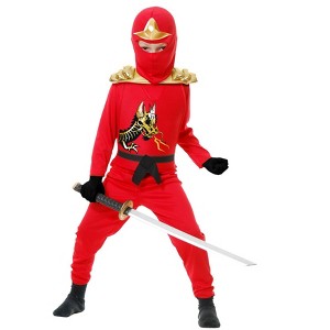 Charades Boy's Red Ninja Avenger Series II with Armor Costume - 1 of 2