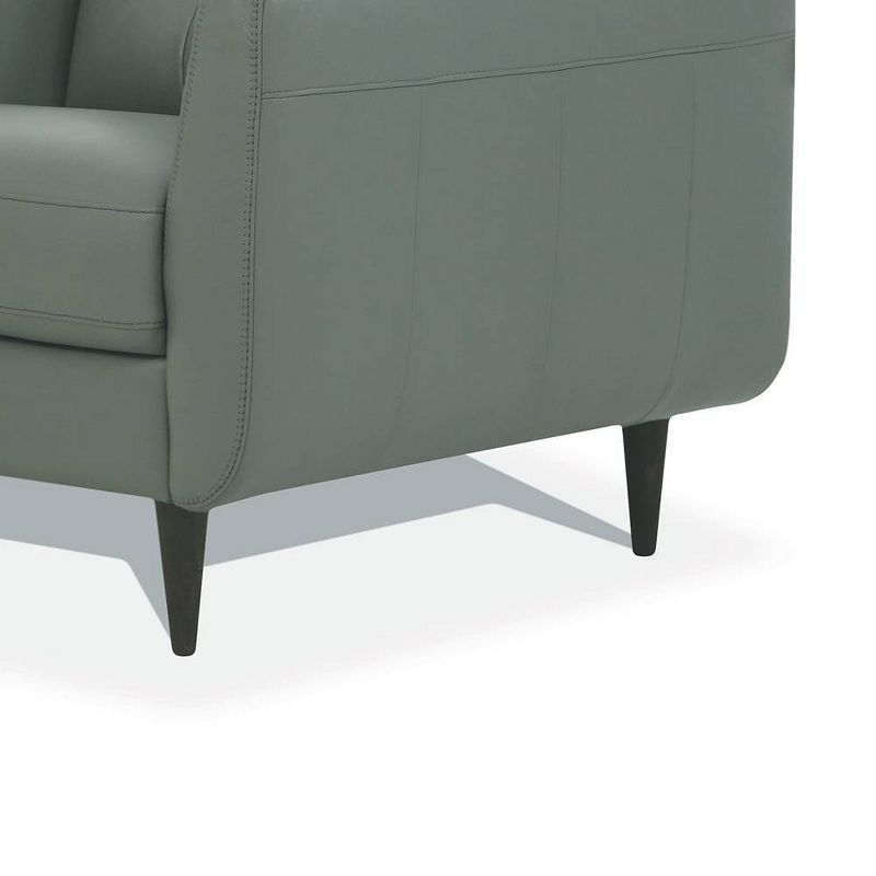 35&#34; Radwan Chair Pesto Green Leather - Acme Furniture, 5 of 9