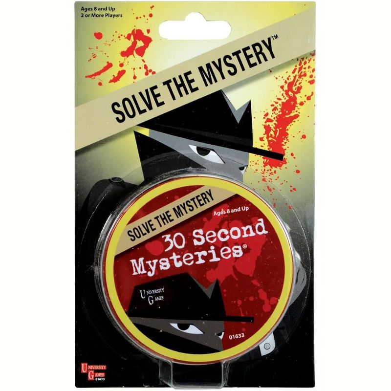 University Games 30 Second Mysteries Card Game | For 2+ Players, 1 of 4