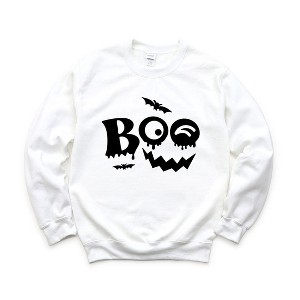 Simply Sage Market Women's Graphic Sweatshirt Boo Face - 1 of 4
