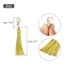 Unique Bargains PU Leather Keychain with Lobster Swivel Crafts Tassels 18 Pcs - 2 of 4