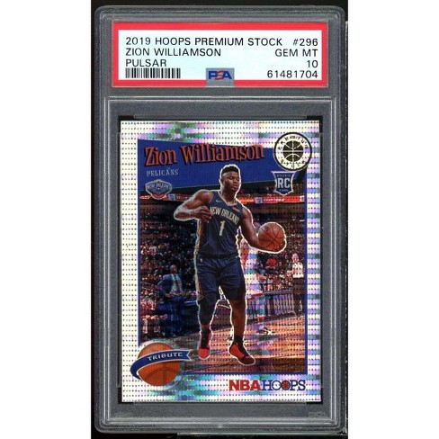 Zion Williamson Rookie Card 2019-20 Hoops Premium Stock Pulsar