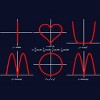 Junior's Design By Humans I Love You Mom Math Equations By WatercolorFun T-Shirt - 2 of 2