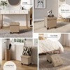 StorageBud Storage Ottoman for Bedroom End of Bed, Fabric Storage Bench, Large Storage Ottoman Bench, Entryway Bench with Storage - 4 of 4