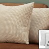 TopComfy Support Pillow Set of 2 Decorative Throw Pillows with Classic Dot Design for Sofa or Bed, Brown and Beige, 17"*17"*3" - 2 of 4