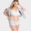 Women's Pointelle Ruched Front Scoop Bralette - Wild Fable™ - 3 of 3