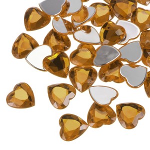 Unique Bargains Acrylic Flat Back Heart DIY Crafting Decor Jewelry Rhinestone 20 Pcs - 1 of 4