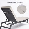 U-MAX Outdoor Chaise Lounge Cushion Replacement Patio Funiture Seat Cushion,Beige - 2 of 4