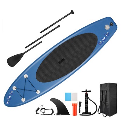 Ancheer iSUP Inflatable Stand Up Paddle Board with Carry Bag, Floating Paddle, Coil Leash, and Repair Kit with 265 Pound Capacity, Navy Blue