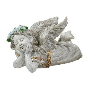 Northlight 8" Daydreaming Angel Outdoor Patio Garden Statue - 1 of 4